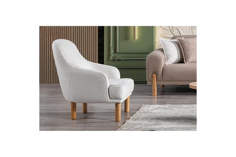 Astran Lenestol - Kremhvit - Møbler - Stoler & lenestoler - Lenestoler