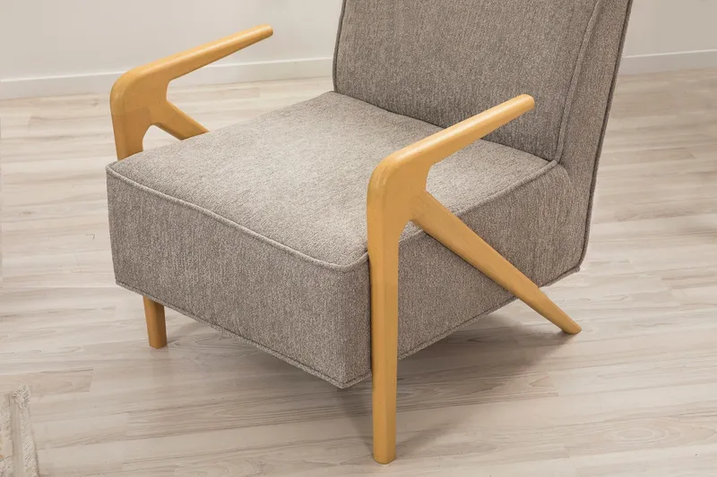 Austen Lenestol - Grå - Møbler - Stoler & lenestoler - Lenestoler