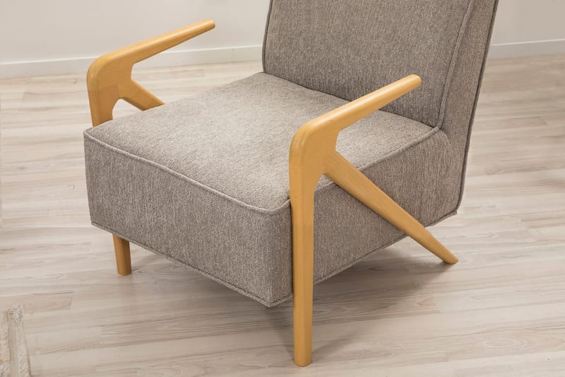 Austen Lenestol - Grå - Møbler - Stoler & lenestoler - Lenestoler