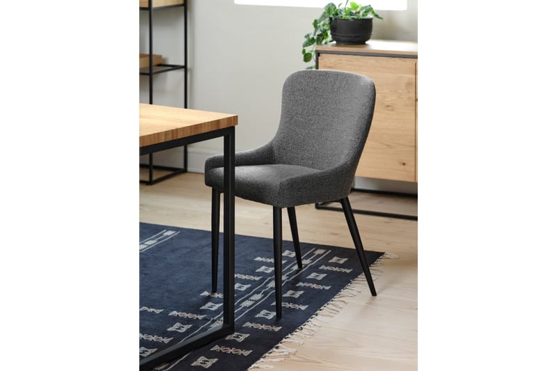 Azzy Spisestuestol - Mørkegrå - Møbler - Stoler & lenestoler - Spisestuestoler & kjøkkenstoler