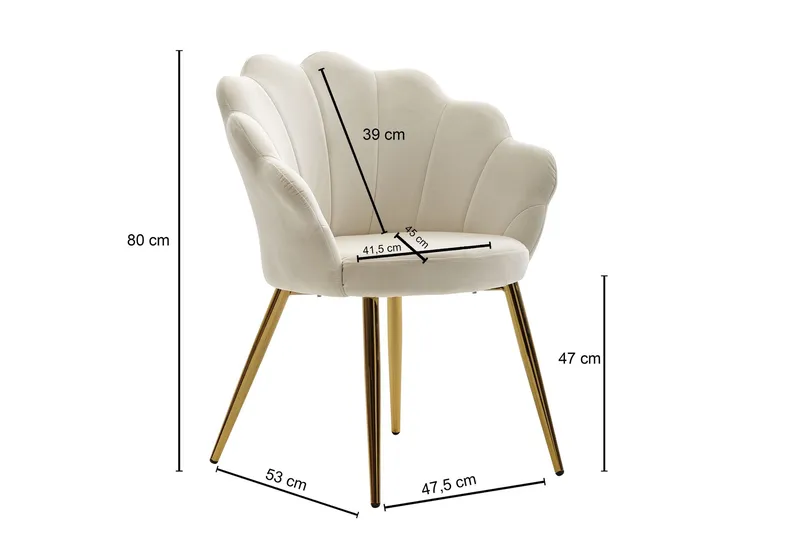 Babbli Krakk - Beige/Turkis - Møbler - Stoler & lenestoler - Spisestuestoler & kjøkkenstoler