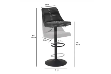 Baccha Barstol 106 cm - Mørkegrå - Møbler - Stoler & lenestoler - Barstoler