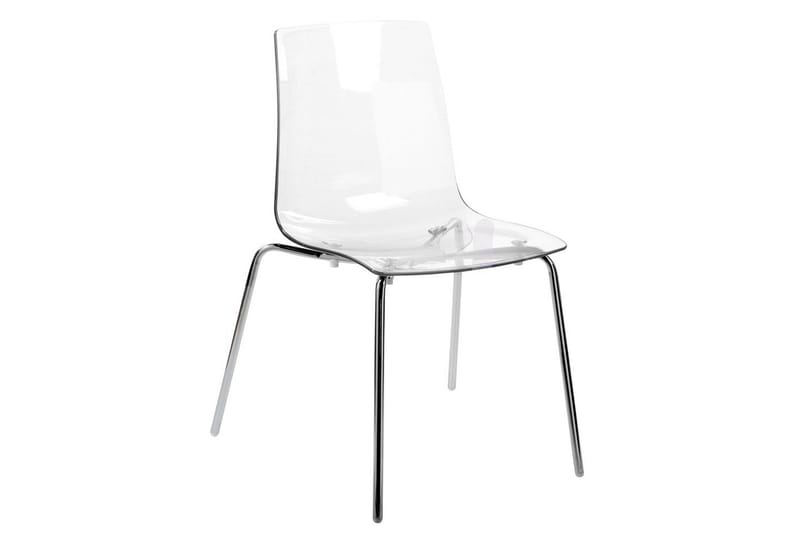 Bankettstol Beliani Silerton set om 2 Transparent - Møbler - Stoler & lenestoler - Spisestuestoler & kjøkkenstoler