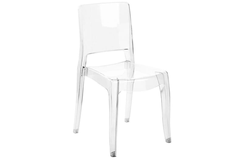 Bankettstol Beliani Westbridge set om 2 Transparent - Møbler - Stoler & lenestoler - Spisestuestoler & kjøkkenstoler