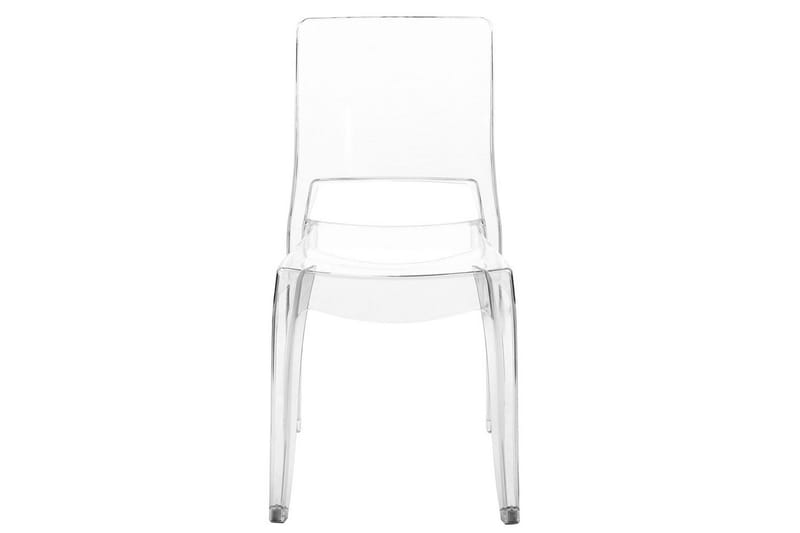 Bankettstol Beliani Westbridge set om 2 Transparent - Møbler - Stoler & lenestoler - Spisestuestoler & kjøkkenstoler