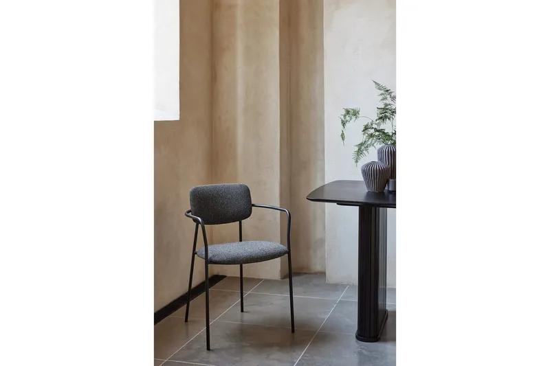 Bano Lenestol - Mørk grå - Møbler - Stoler & lenestoler - Spisestuestoler & kjøkkenstoler