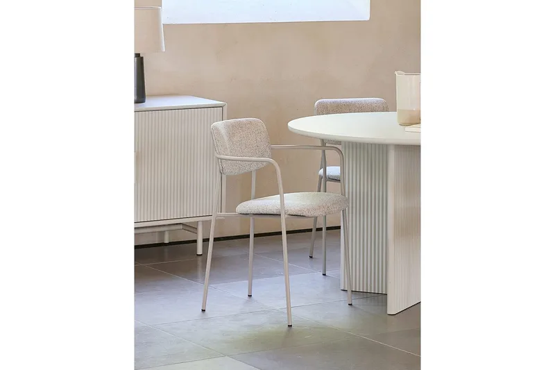 Bano Lenestol - Offwhite - Møbler - Stoler & lenestoler - Spisestuestoler & kjøkkenstoler