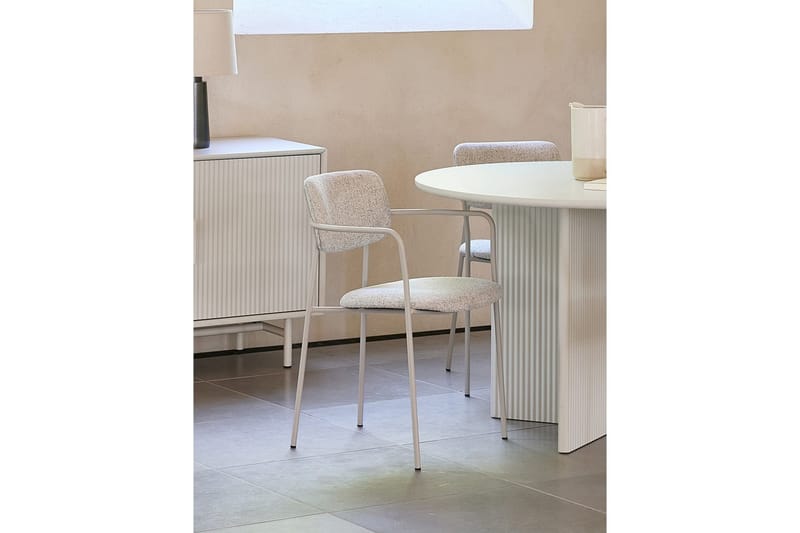 Bano Lenestol - Offwhite - Møbler - Stoler & lenestoler - Spisestuestoler & kjøkkenstoler