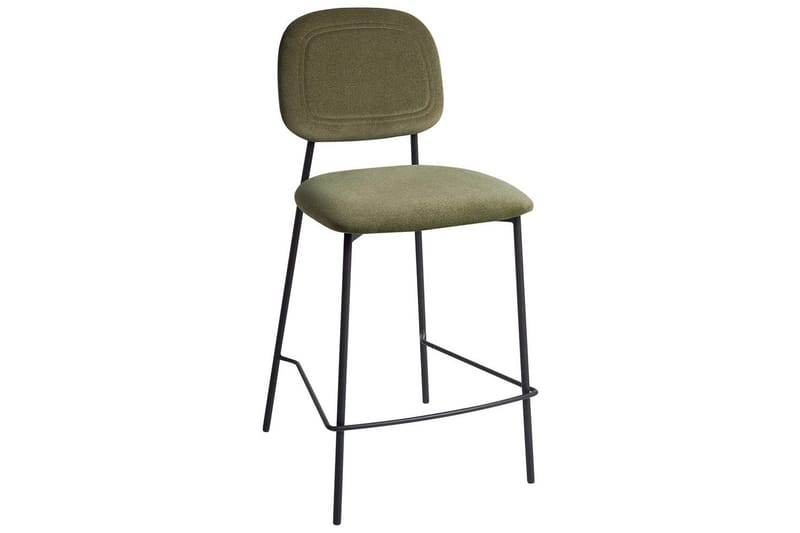 Barstol Beliani Duette set om 2 Olive green - Møbler - Stoler & lenestoler - Barstoler