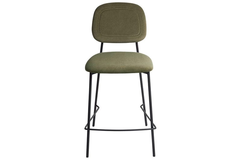 Barstol Beliani Duette set om 2 Olive green - Møbler - Stoler & lenestoler - Barstoler