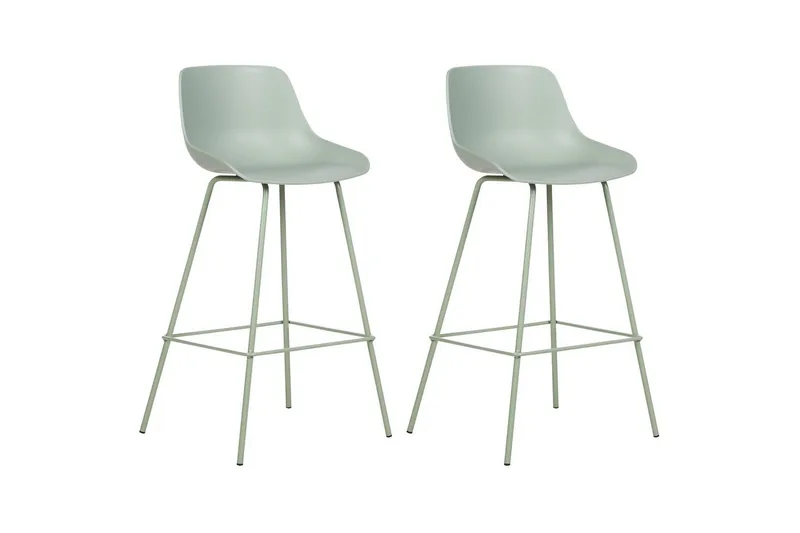 Barstol Beliani Emmet set om 2 Grön Light green