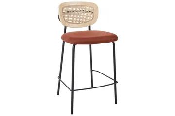 Barstol Beliani Mayetta set om 2 Natur-Beige-Svart Natural VALUE_MISSING_18129 - Møbler - Stoler & lenestoler - Barstoler