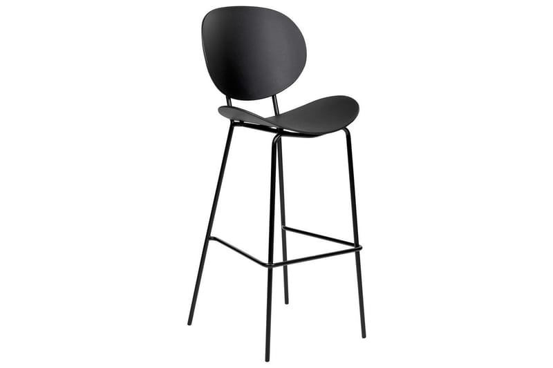 Barstol Beliani Shonto set om 2 Grå Black - Møbler - Stoler & lenestoler - Barstoler