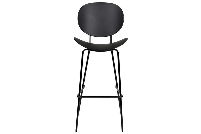 Barstol Beliani Shonto set om 2 Grå Black - Møbler - Stoler & lenestoler - Barstoler