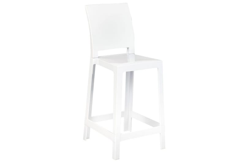 Barstol Beliani Wellington set om 2 Transparent White VALUE_MISSING_18017 - Møbler - Stoler & lenestoler - Barstoler