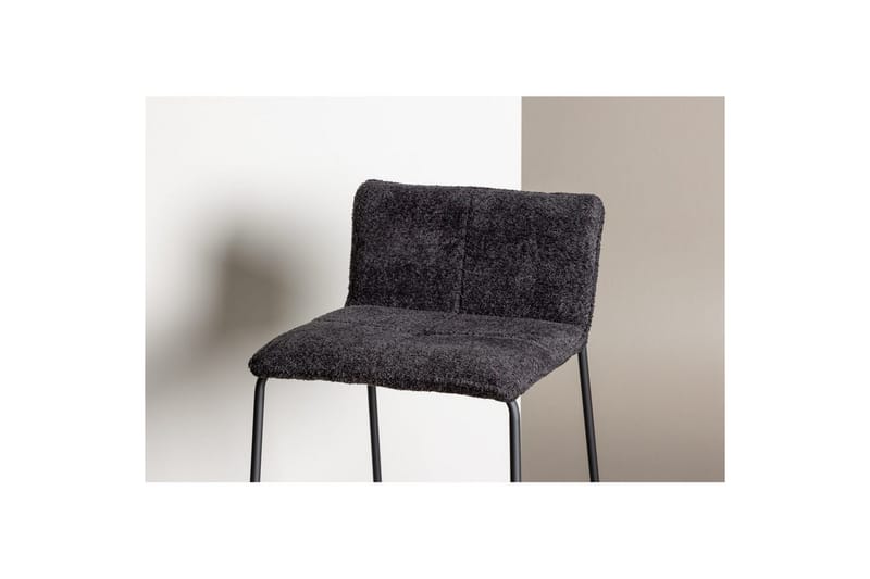 Barstol Bisbee Bouclé Svart - Svart - Møbler - Stoler & lenestoler - Barstoler