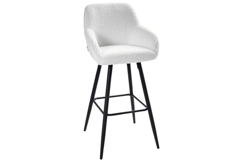 Barstol Casmalia sett av 2 Hvit/Svart - Hvit/Svart - Møbler - Stoler & lenestoler - Barstoler