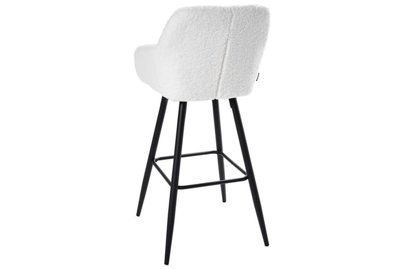 Barstol Casmalia sett av 2 Hvit/Svart - Hvit/Svart - Møbler - Stoler & lenestoler - Barstoler
