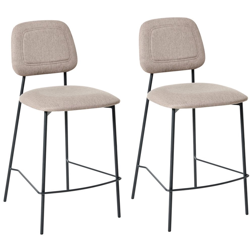 Barstol Duette 2-pakning - Beige, svart