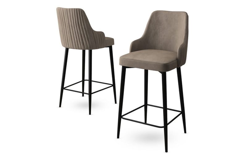 Barstol Ydra Cappuccino / Svart - Cappuccino / Svart - Møbler - Stoler & lenestoler - Barstoler