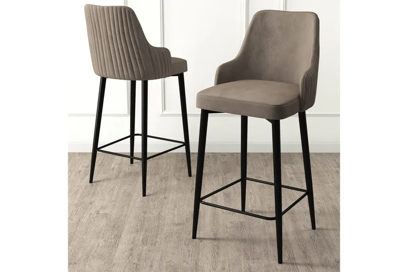 Barstol Ydra Cappuccino / Svart - Cappuccino / Svart - Møbler - Stoler & lenestoler - Barstoler