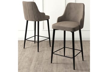 Barstol Ydra Cappuccino / Svart - Cappuccino / Svart - Møbler - Stoler & lenestoler - Barstoler