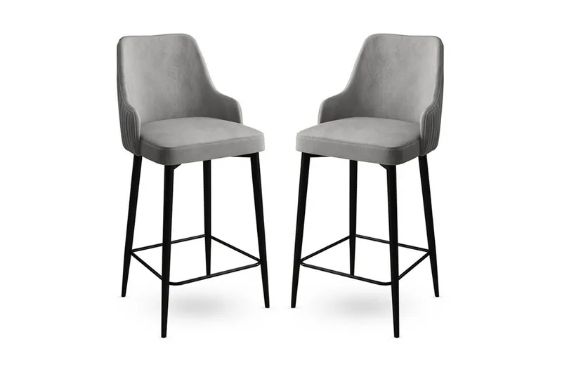 Barstol Ydra Grå / Svart - Grå / Svart - Møbler - Stoler & lenestoler - Barstoler
