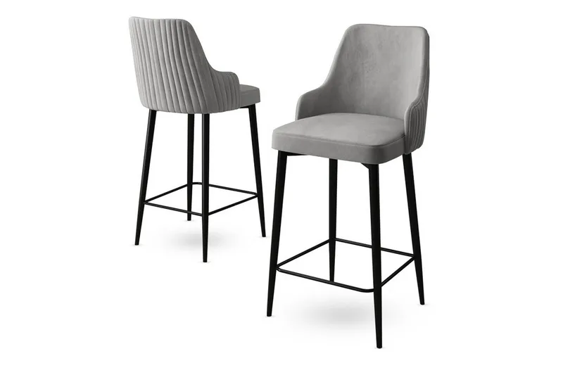 Barstol Ydra Grå / Svart - Grå / Svart - Møbler - Stoler & lenestoler - Barstoler