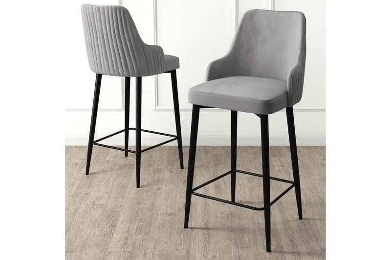 Barstol Ydra Grå / Svart - Grå / Svart - Møbler - Stoler & lenestoler - Barstoler