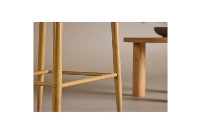 Barstol Plaza 2-pack Natur/Mørkgrå - Møbler - Stoler & lenestoler - Barstoler