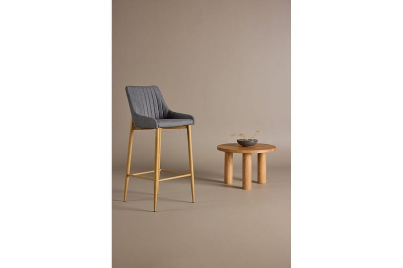 Barstol Plaza 2-pack Natur/Mørkgrå - Møbler - Stoler & lenestoler - Barstoler