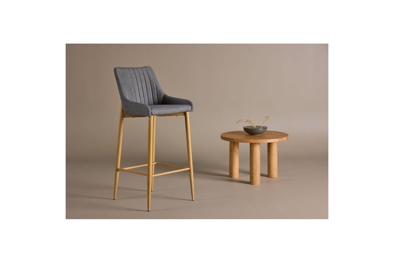 Barstol Plaza 2-pack Natur/Mørkgrå - Møbler - Stoler & lenestoler - Barstoler