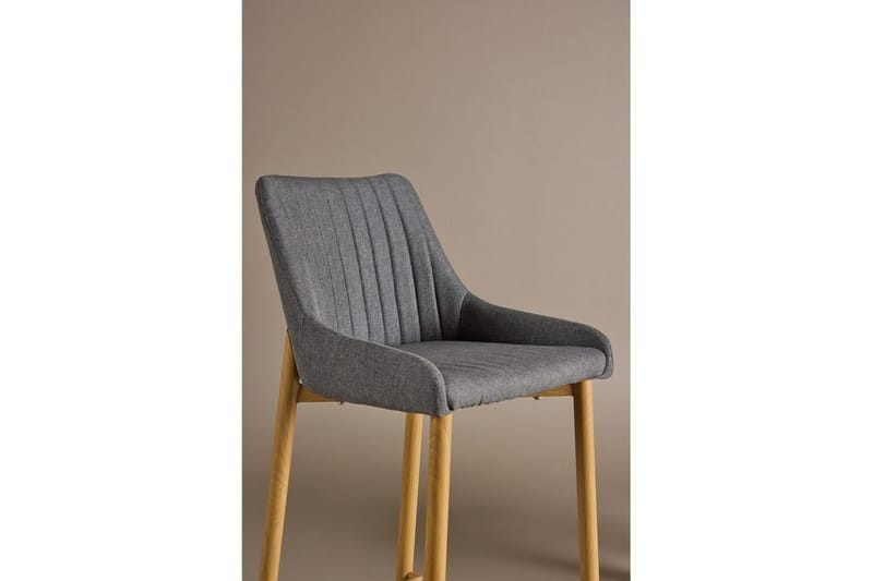 Barstol Plaza 2-pack Natur/Mørkgrå - Møbler - Stoler & lenestoler - Barstoler