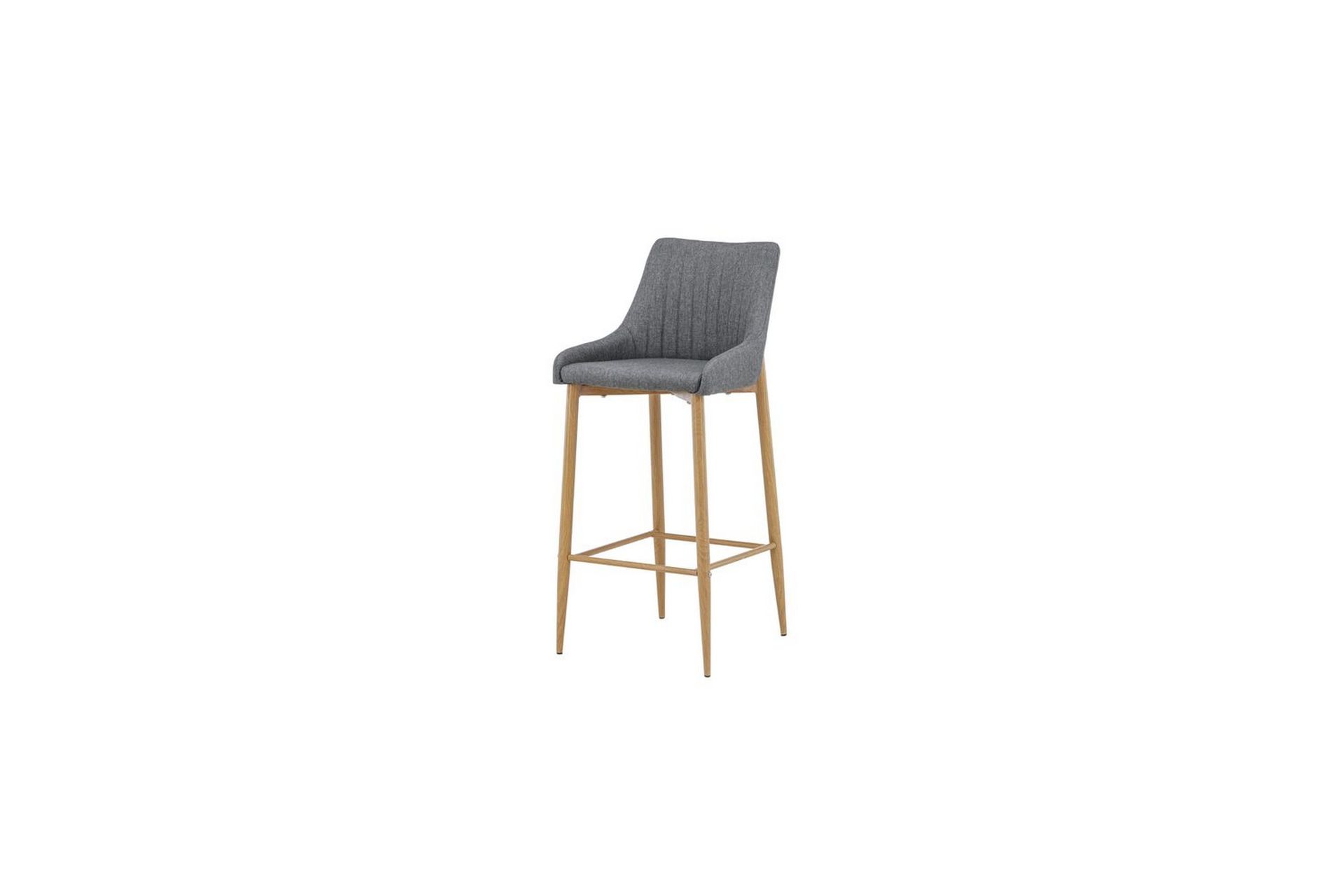 Barstol Plaza 2-pack Natur/Mørkgrå - Møbler - Stoler & lenestoler - Barstoler