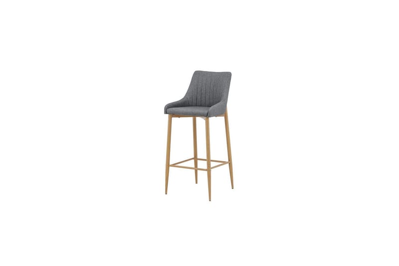 Barstol Plaza 2-pack Natur/Mørkgrå - Møbler - Stoler & lenestoler - Barstoler