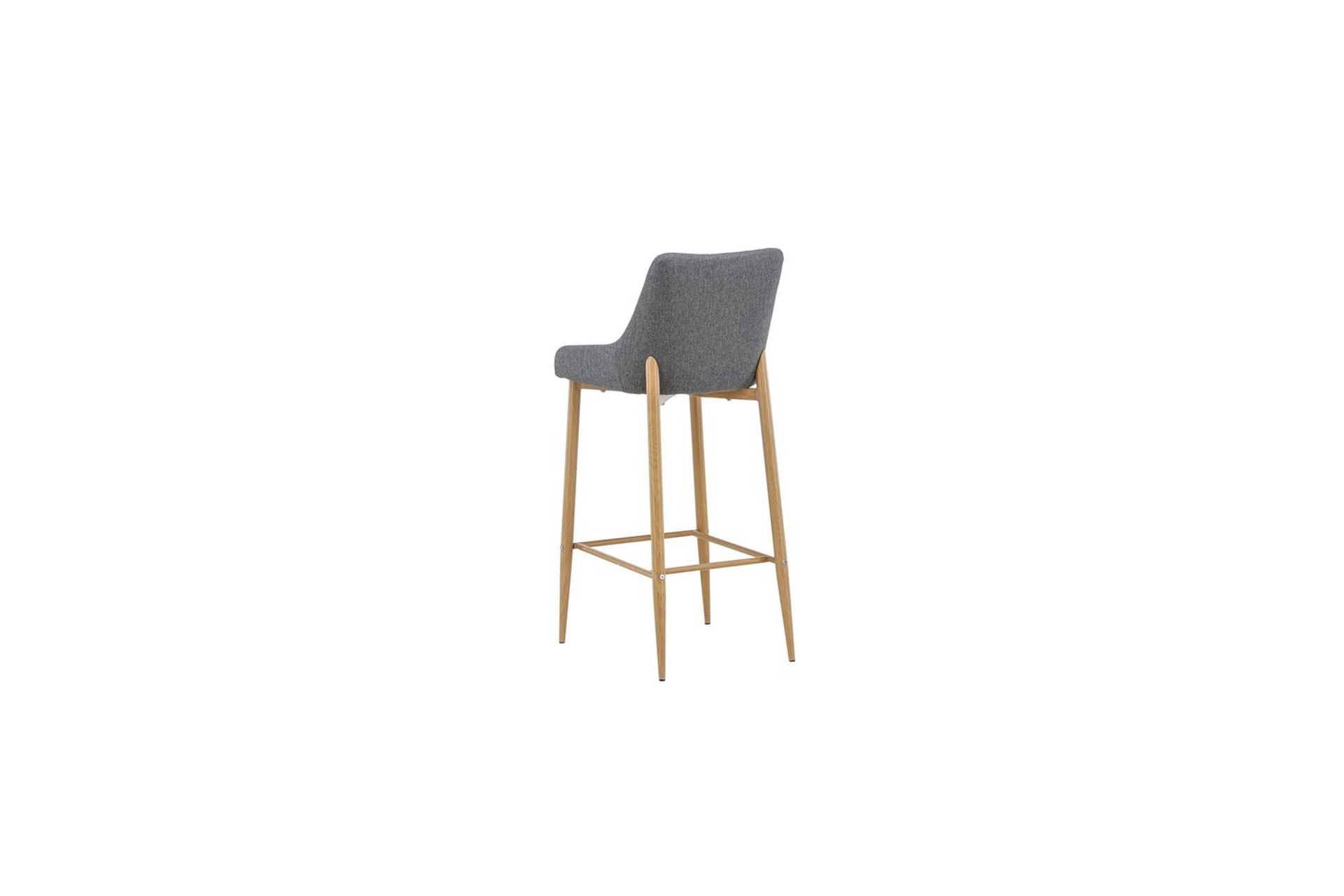 Barstol Plaza 2-pack Natur/Mørkgrå - Møbler - Stoler & lenestoler - Barstoler