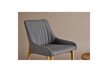 Barstol Plaza 2-pack Natur/Mørkgrå - Møbler - Stoler & lenestoler - Barstoler