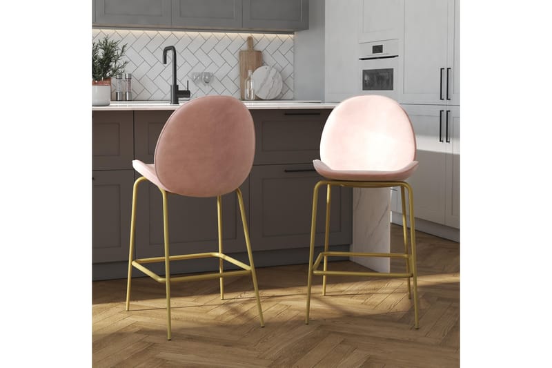 Astor Barstol Rosa - CosmoLiving - Møbler - Stoler & lenestoler - Barstoler