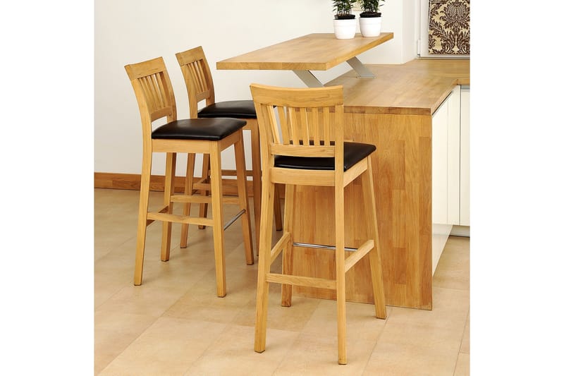 Barkrakk LAURA 40xD40xH72 / 99cm mørkebrun - Møbler - Stoler & lenestoler - Barstoler