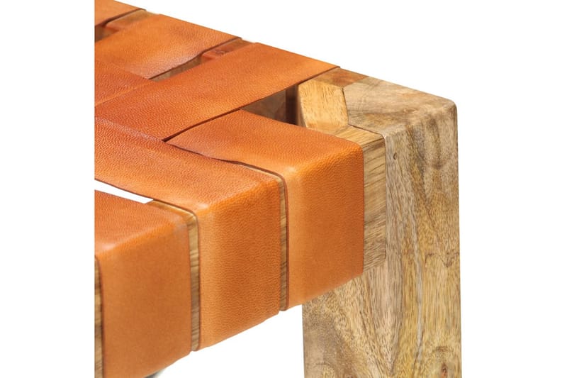 Barkrakker 2 stk brun ekte lær 75 cm - Brun - Møbler - Stoler & lenestoler - Barstoler