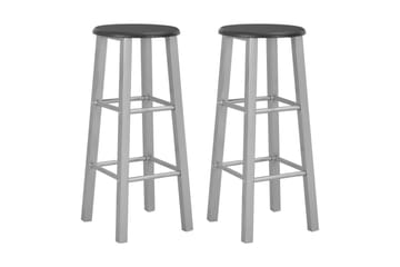 Barkrakker 2 stk sølv MDF - Silver - Møbler - Stoler & lenestoler - Barstoler