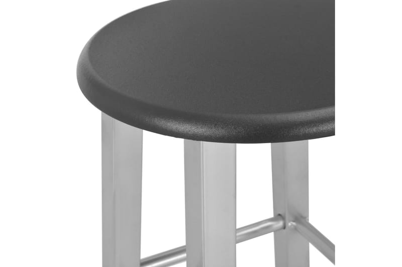 Barkrakker 2 stk sølv MDF - Silver - Møbler - Stoler & lenestoler - Barstoler