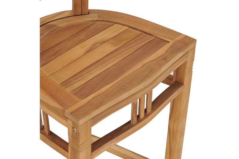 Barstol heltre teak - Brun - Barstoler