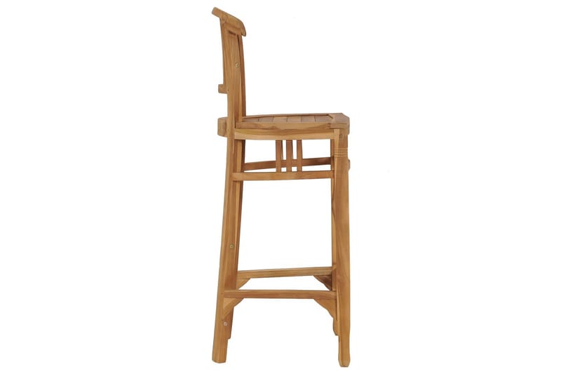 Barstol heltre teak - Brun - Barstoler