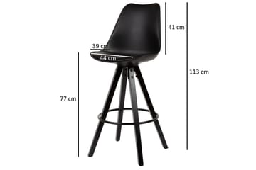 Barstol Wohnling Svart - Møbler - Stoler & lenestoler - Barstoler