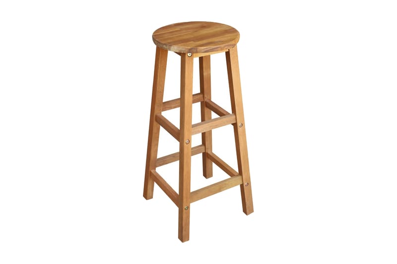 Barstoler 2 stk heltre akasie - Akasie - Møbler - Stoler & lenestoler - Barstoler