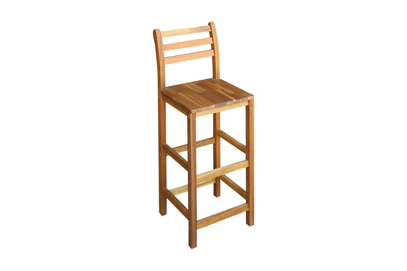 Barstoler 2 stk heltre akasie - Akasie - Møbler - Stoler & lenestoler - Barstoler