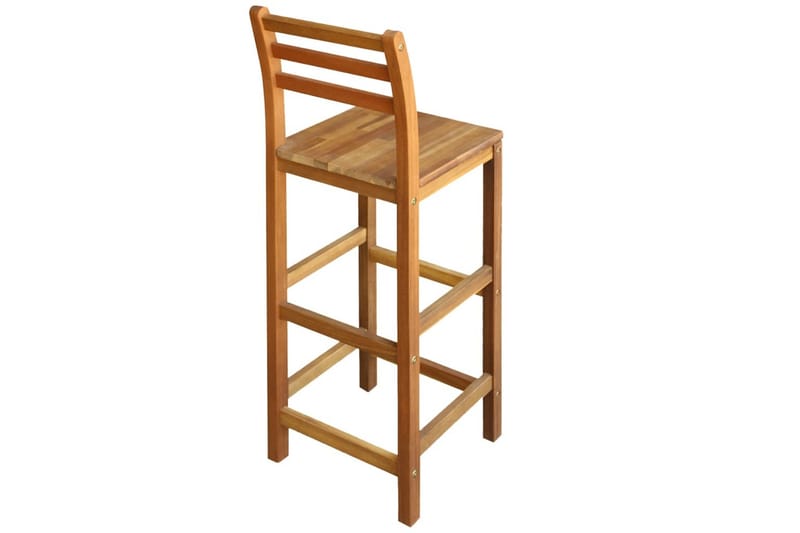 Barstoler 2 stk heltre akasie - Akasie - Møbler - Stoler & lenestoler - Barstoler