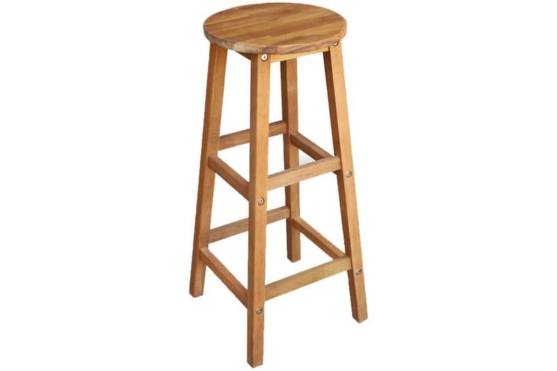 Barstoler 2 stk heltre akasie - Akasie - Møbler - Stoler & lenestoler - Barstoler
