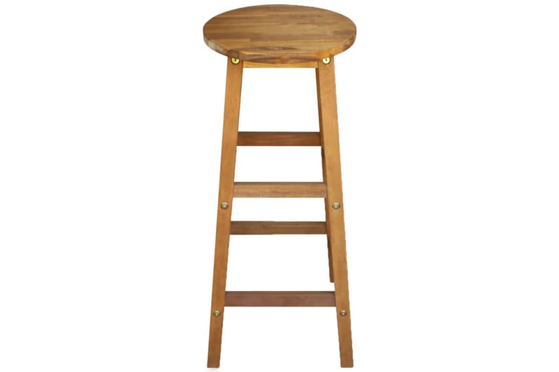Barstoler 2 stk heltre akasie - Akasie - Møbler - Stoler & lenestoler - Barstoler